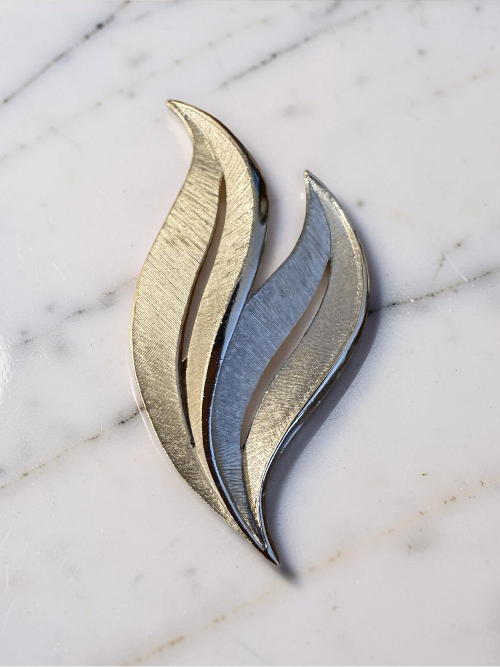 Trifari Leaf Brooch